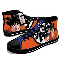 Goku Kids Sneakers Anime High-Top Canvas Shoes -  Dragon Ball Z - Angle 3
