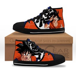 Goku Kids Sneakers Anime High-Top Canvas Shoes -  Dragon Ball Z - Angle 1