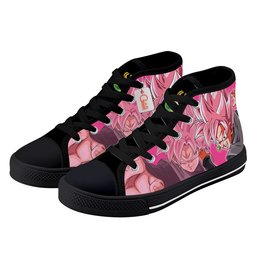 Goku Black Rose Kids High-Top Canvas Shoes Shoes -  Dragon Ball Z - Angle 2
