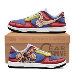 Luffy Skills Padded Leather Sneakers -  One Piece - Angle 1
