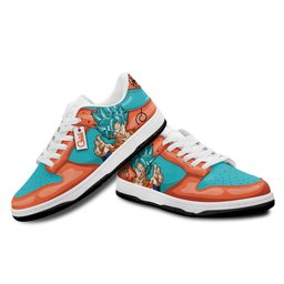 Goku Blue Padded Leather Sneakers -  Dragon Ball Z - Angle 2