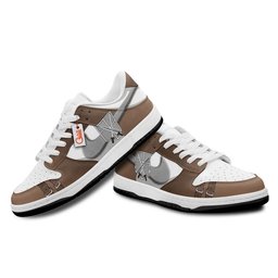 Trainees Squad Padded Leather Sneakers -  attack on titan - Angle 2