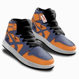 Mujinazaka High Kids High-Top Leather Sneakers Personalized -  Haikyu!! - Angle 2