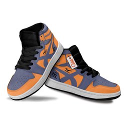 Mujinazaka High Kids High-Top Leather Sneakers Personalized -  Haikyu!! - Angle 3