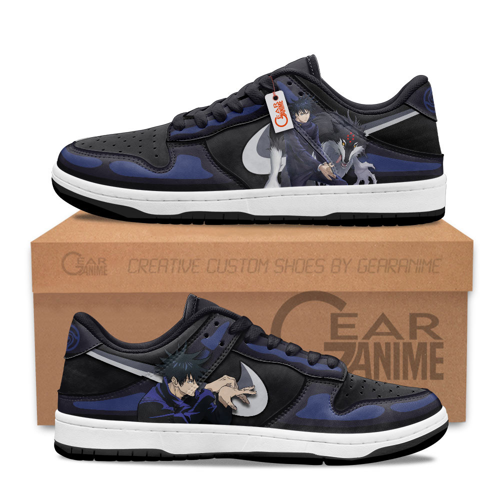 Megumi Fushiguro Padded Leather Sneakers -  Jujutsu Kaisen - Angle 1