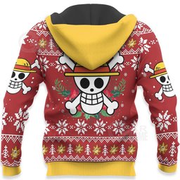 Luffy Ugly Christmas Sweater Funny Face Xmas Gift VA10 -  One Piece - Angle 4