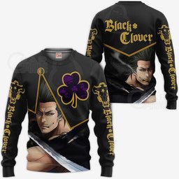 Black Bull Yami Sukehiro Custom Shirt Black Clover Anime Jacket VA11 - 2 - GearAnime