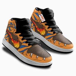 Greymon Kids High-Top Leather Sneakers -  Digimon - Angle 2