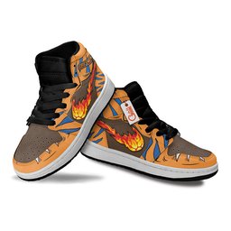 Greymon Kids High-Top Leather Sneakers -  Digimon - Angle 3