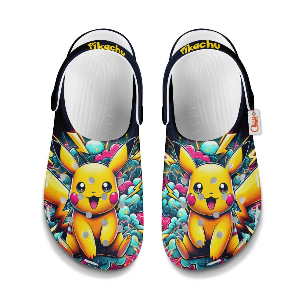 Pikachu Clogs Shoes Custom Art StyleGear Anime