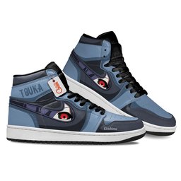 Touka Kirishima High-Top Leather Sneakers Custom Name -  Tokyo Ghoul - Angle 3