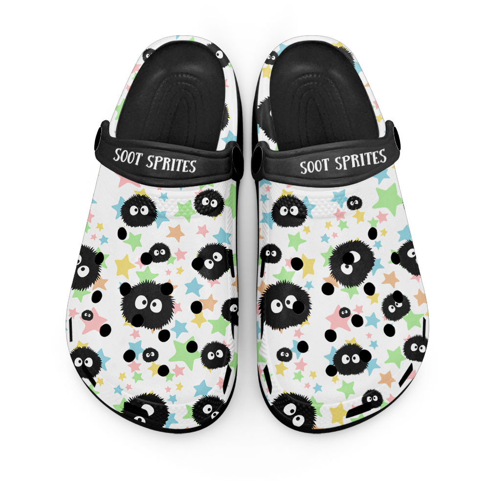 Soot Sprites Clogs Shoes Pattern StyleGear Anime