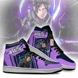 Wraith High-Top Leather Sneakers Game Apex Legends Shoes -  Apex Legends - Angle 2