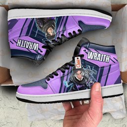 Wraith High-Top Leather Sneakers Game Apex Legends Shoes -  Apex Legends - Angle 3
