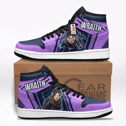 Wraith High-Top Leather Sneakers Game Apex Legends Shoes -  Apex Legends - Angle 1
