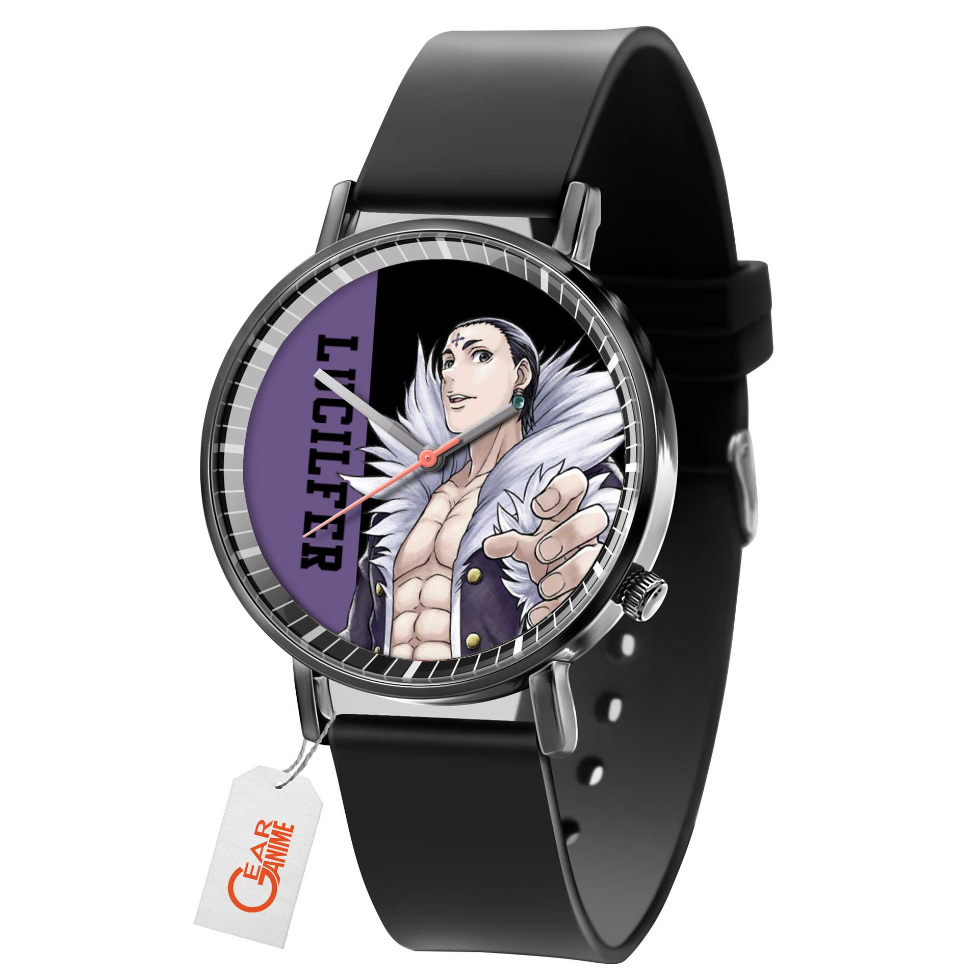 Chrollo Lucilfer Leather Band Wrist Watch Personalized-Gear Anime