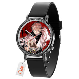 Sukuna Leather Band Wrist Watch Personalized-Gear Anime