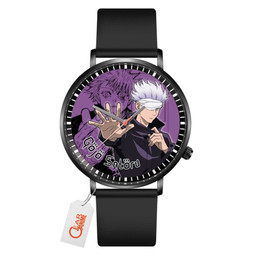Satoru Gojo Leather Band Wrist Watch Personalized-Gear Anime