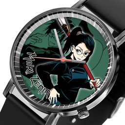 Maki Zenin Leather Band Wrist Watch Personalized-Gear Anime