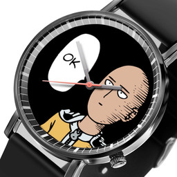 Saitama Ok Leather Band Wrist Watch-Gear Anime