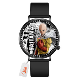 Saitama Leather Band Wrist Watch Personalized-Gear Anime