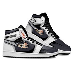 Toshiro Hitsugaya High-Top Leather Sneakers Custom Name -  Bleach - Angle 3