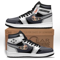 Toshiro Hitsugaya High-Top Leather Sneakers Custom Name -  Bleach - Angle 1