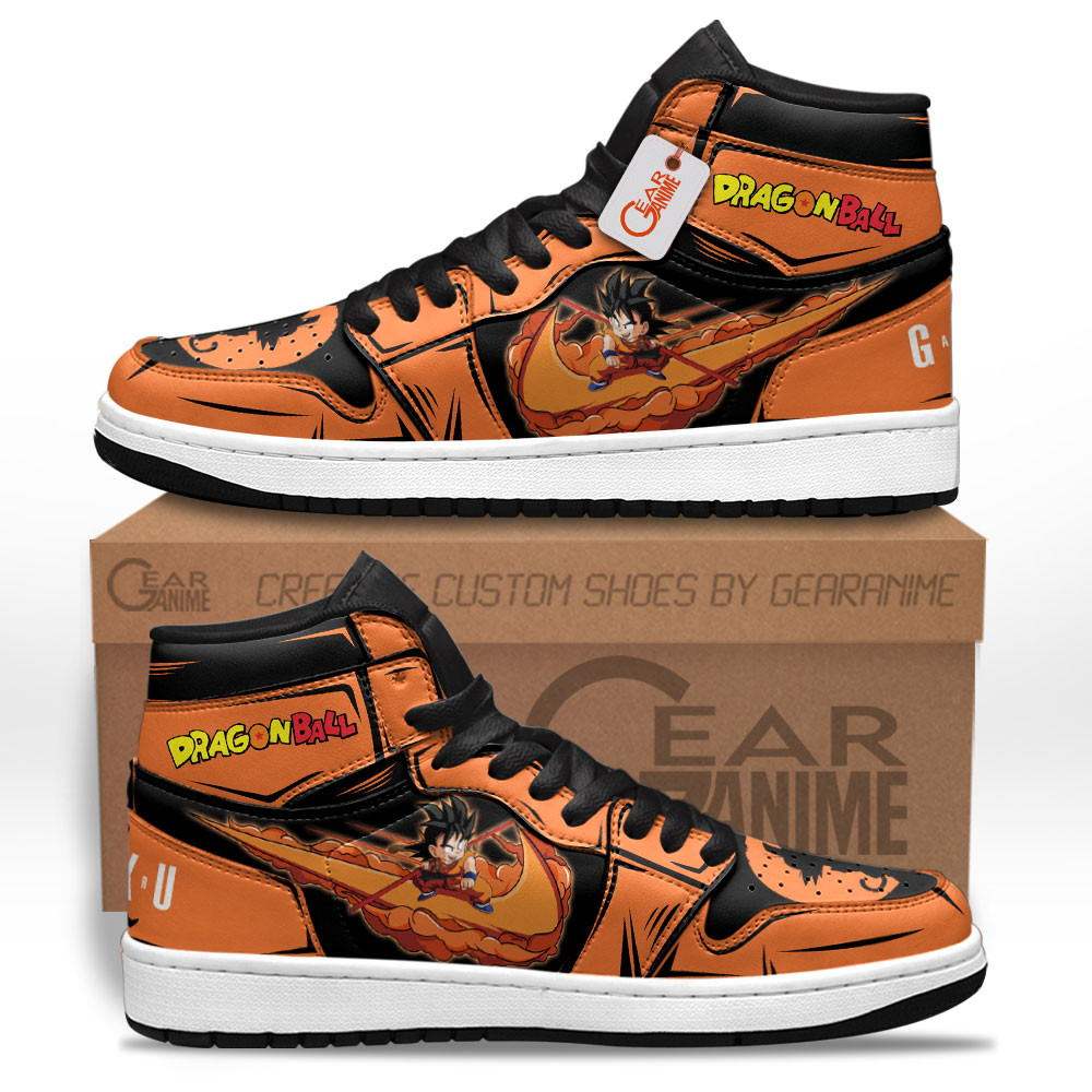 Goku Kid High-Top Leather Sneakers -  Dragon Ball Z - Angle 1