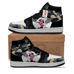 Minnie Kanagawa Great Wave J1-Sneakers Custom Shoes Gear Anime