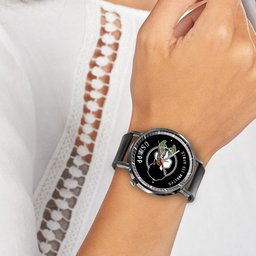 Usopp Symbol Leather Band Wrist Watch Personalized -  One Piece - Angle 4