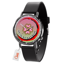 Mitsuri Kanroji Leather Band Wrist Watch Personalized -  Demon Slayer: Kimetsu no Yaiba - Angle 1