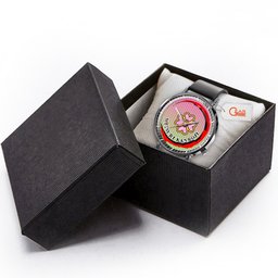 Mitsuri Kanroji Leather Band Wrist Watch Personalized -  Demon Slayer: Kimetsu no Yaiba - Angle 5