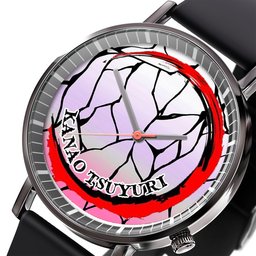 Kanao Tsuyuri Leather Band Wrist Watch Personalized -  Demon Slayer: Kimetsu no Yaiba - Angle 2