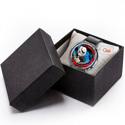 Muzan Kibutsuji Leather Band Wrist Watch Personalized -  Demon Slayer: Kimetsu no Yaiba - Angle 5
