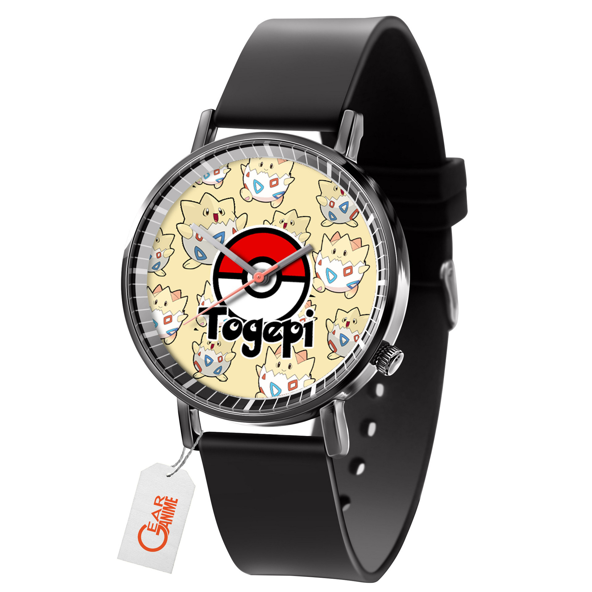 Togepi Leather Band Wrist Watch Personalized-Gear Anime