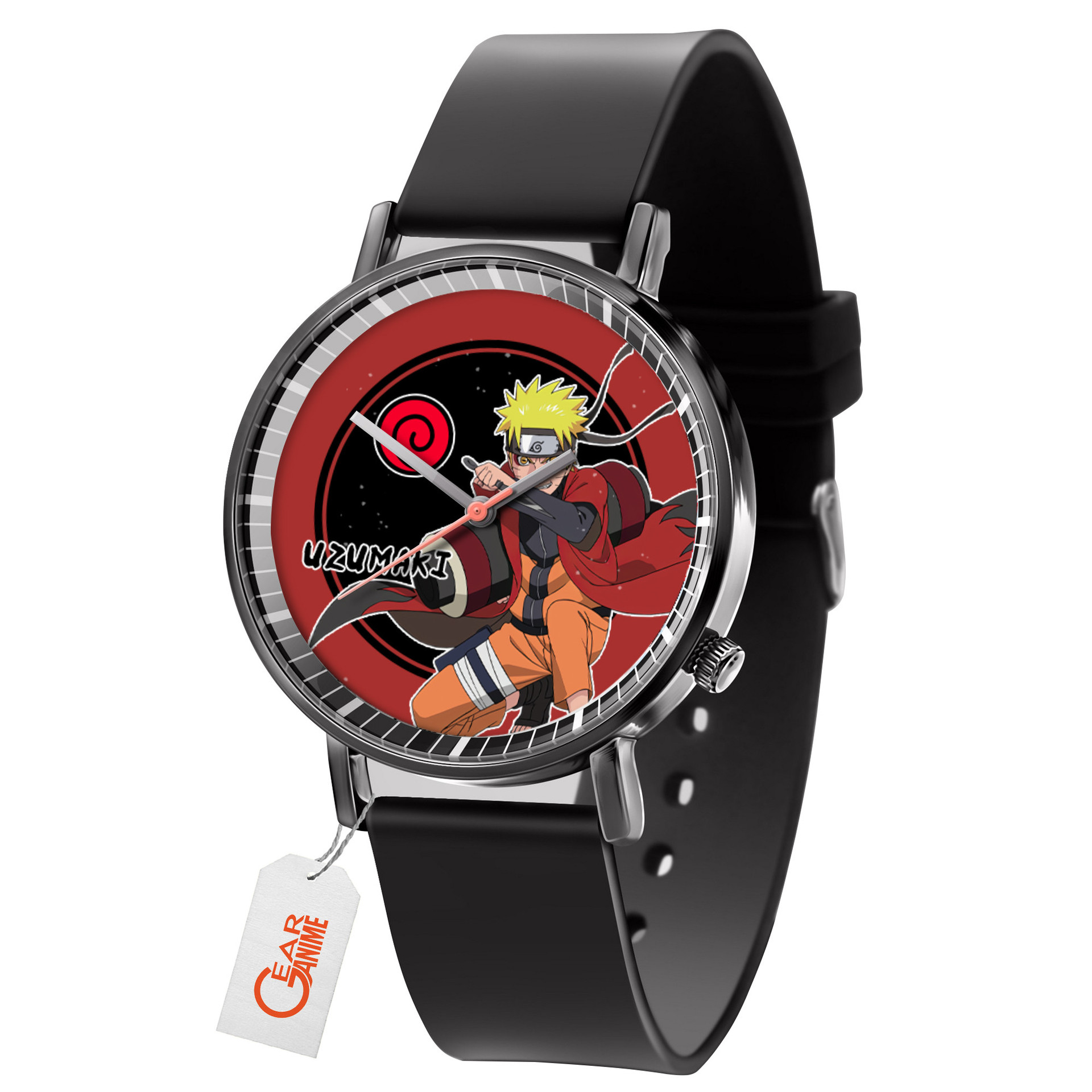 Nrt Uzumaki Sage Leather Band Wrist Watch Personalized-Gear Anime