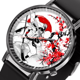 Edward Newgate Leather Band Wrist Watch Japan Cherry Blossom -  One Piece - Angle 2