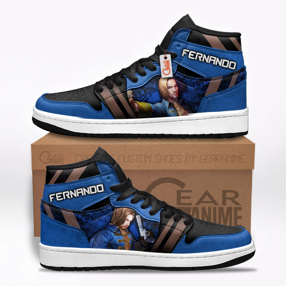Fernando J1-Sneakers Custom Games Shoes Gear Anime