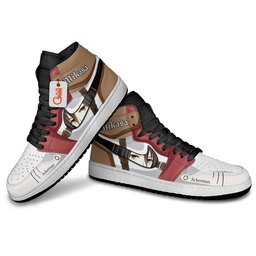 Mikasa Ackerman High-Top Leather Sneakers Custom Name -  attack on titan - Angle 4