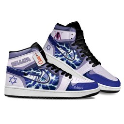 Killua High-Top Leather Sneakers Custom Name -  Hunter x Hunter - Angle 3