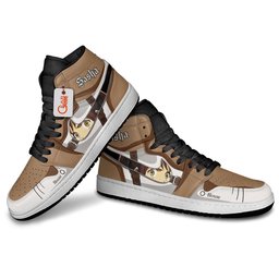 Sasha Blouse High-Top Leather Sneakers -  attack on titan - Angle 4