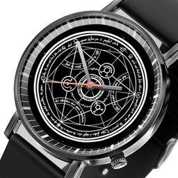 Transmutation Circle Leather Band Wrist Watch-Gear Anime