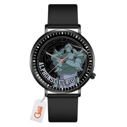Alphonse Elric Leather Band Wrist Watch-Gear Anime