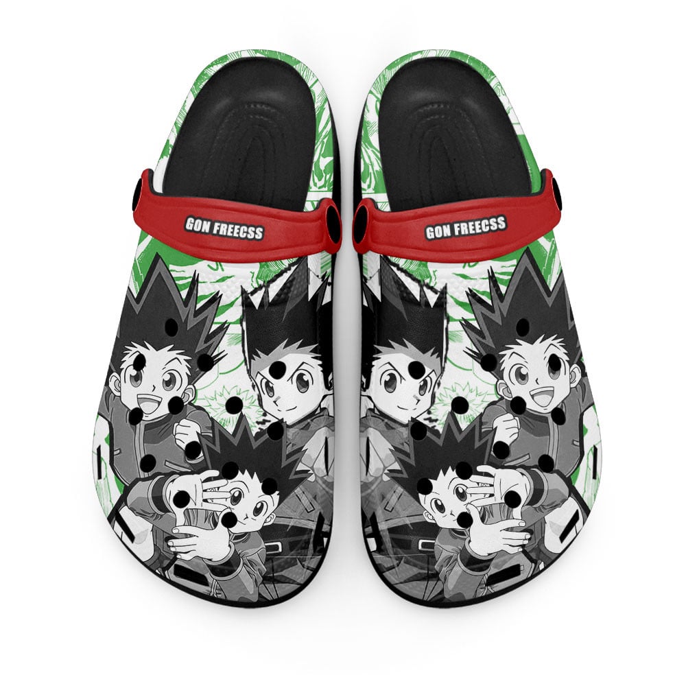 Gon Freecss Clogs Shoes Manga Style PersonalizedGear Anime