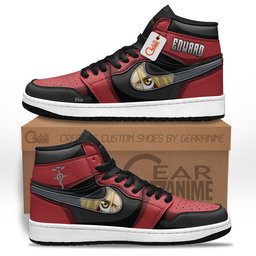 Edward Elric High-Top Leather Sneakers -  Fullmetal Alchemist - Angle 1