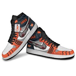 Devil Hunter Denji High-Top Leather Sneakers -  Chainsaw Man - Angle 4