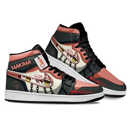 Makima High-Top Leather Sneakers Custom Name -  Chainsaw Man - Angle 3