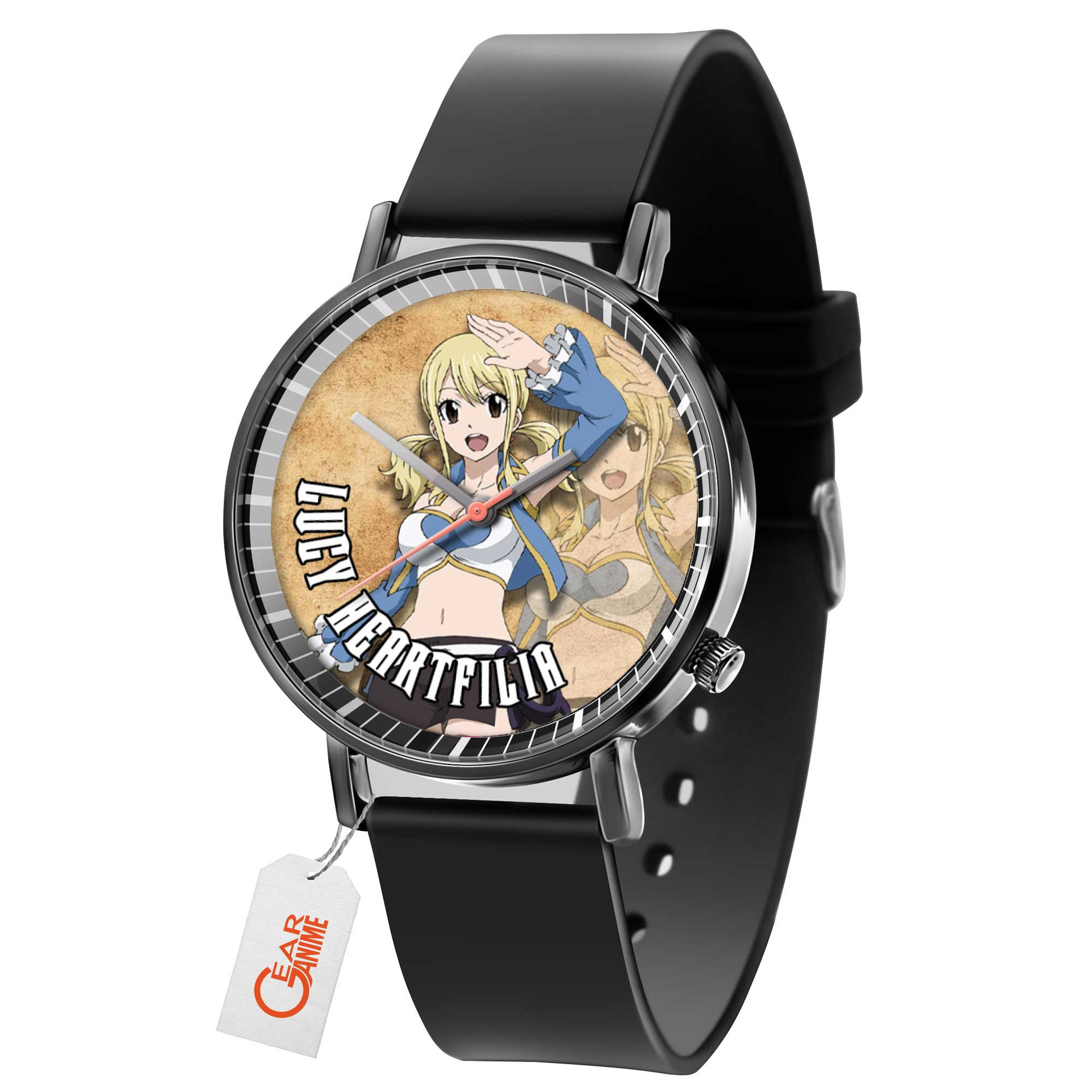 Lucy Heartfillia Leather Band Wrist Watch Personalized-Gear Anime