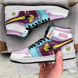 Machi Komacine High-Top Leather Sneakers Custom Name -  Hunter x Hunter - Angle 2