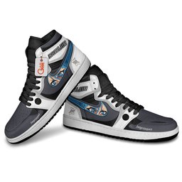 Grimmjow Jaegerjaquez High-Top Leather Sneakers Custom Name -  Bleach - Angle 4